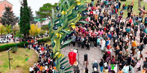 Celebración del Domingo de Ramos en el Santuario Santísimo Sacramento