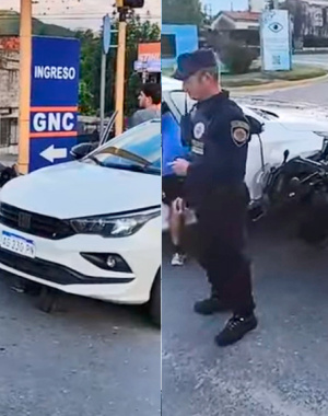 La Falda: un policía herido tras chocar durante una persecución