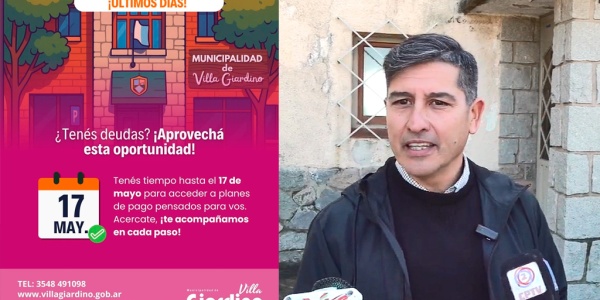 Giardino: planes para regularizar deudas municipales
