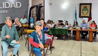 Huerta Grande: audiencia pública presupuesto 2026 y obra de agua potable