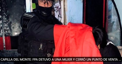 Capilla del Monte: FPA detuvo a una mujer y cerró un punto de venta