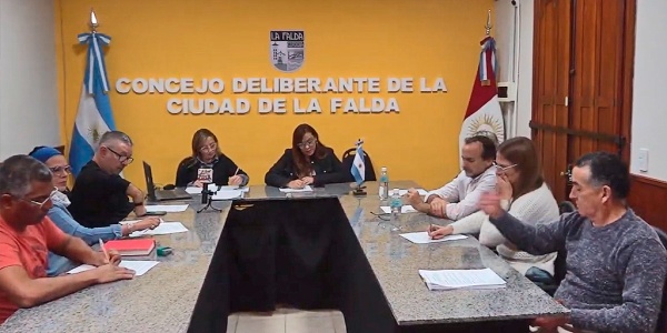 Concejo Deliberante La Falda: sesión del 14 de mayo