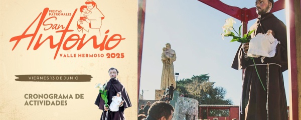 Valle Hermoso se prepara para las Fiestas Patronales 2025 en honor a San Antonio