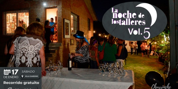 Se viene la 5ta edición de La Noche de los Talleres en Villa Giardino