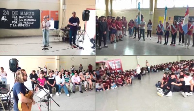 Acto del Día de la Memoria por la Verdad y Justicia en el IPEM 200