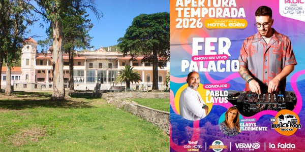 La Falda abre el verano con Fer Palacio y Gladys Florimonte en el Edén