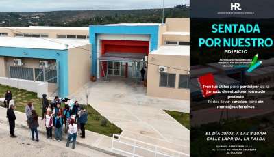 Sentada convocada por Centro de estudiantes del Proa La Falda