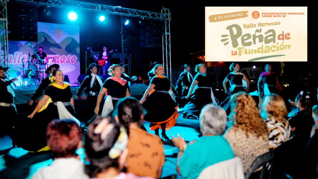 Gran Peña de la Fundación en Valle Hermoso 