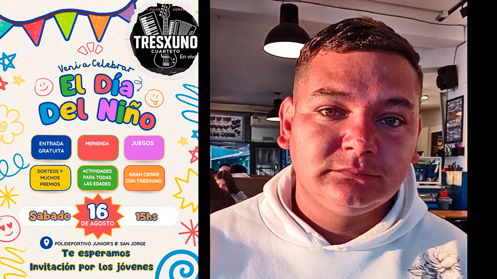 Jóvenes organizan fiesta para niños en barrio San Jorge