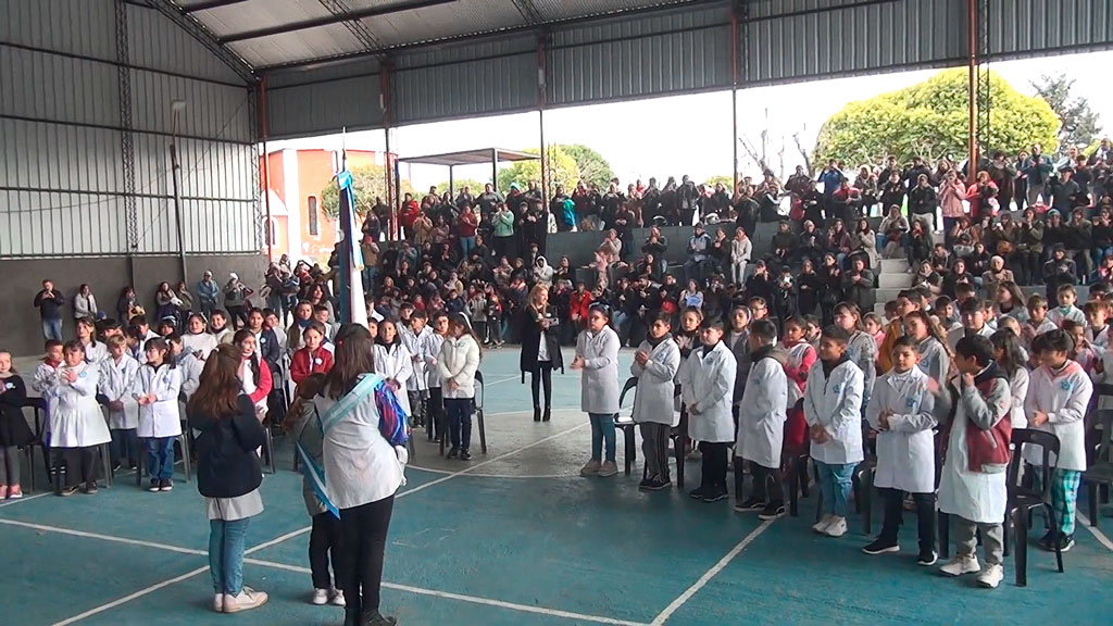 Promesa a la Bandera en Huerta Grande