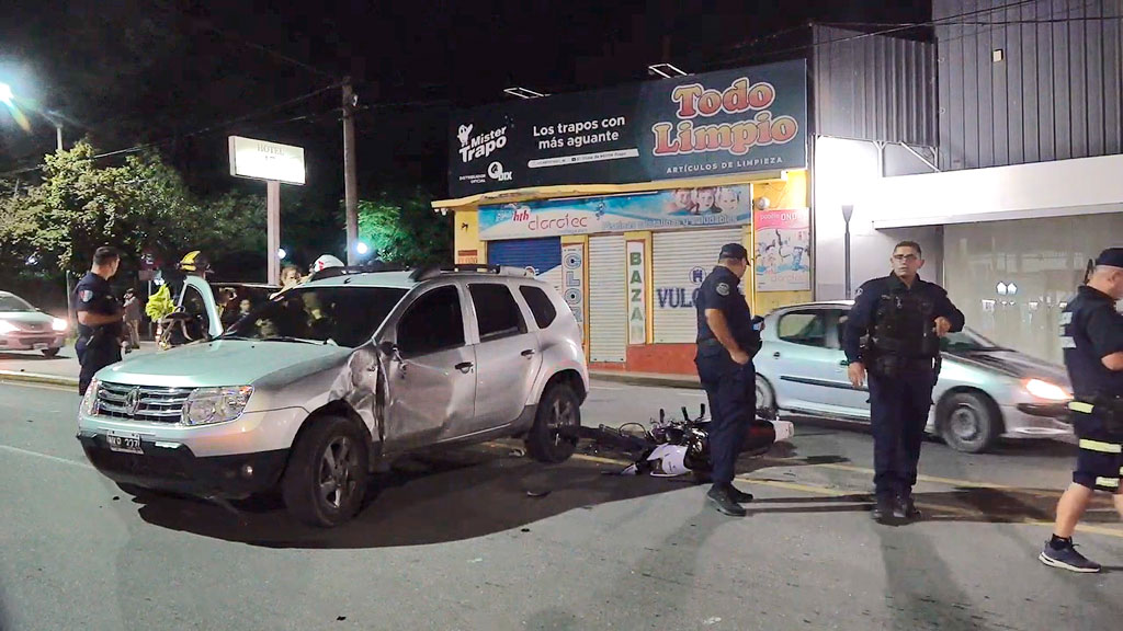 La Falda: realizó una maniobra indebida y provocó un accidente