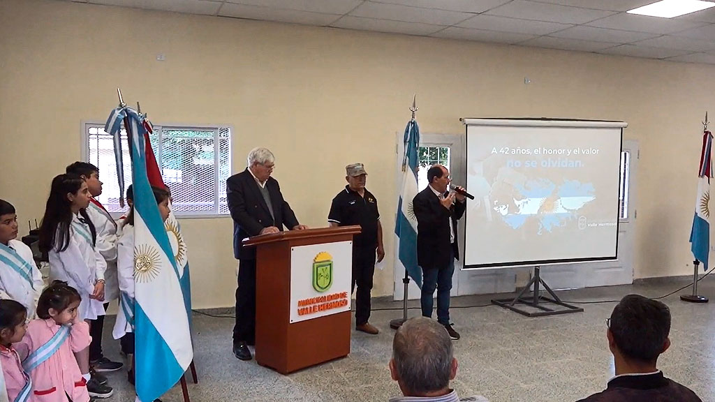 Acto conmemorativo de Malvinas en Valle Hermoso