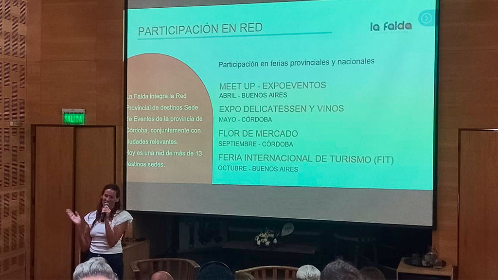 La Falda lucio gestión de turismo de reunión en jornadas nacionales 
