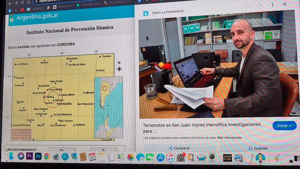 INPreS: sismo de 3.9 con epicentro en La Falda