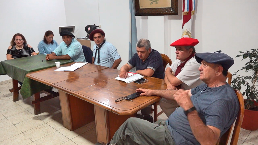 Reunión de agrupaciones gauchas de la región en Huerta Grande