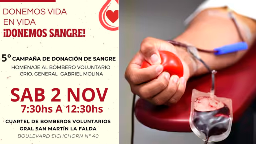 Nueva campaña donación de sangre del cuartel de Bomberos faldenses 