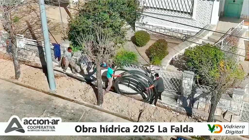 Accion-ar Cooperativa: realizó importante obra hídrica en barrio Centro