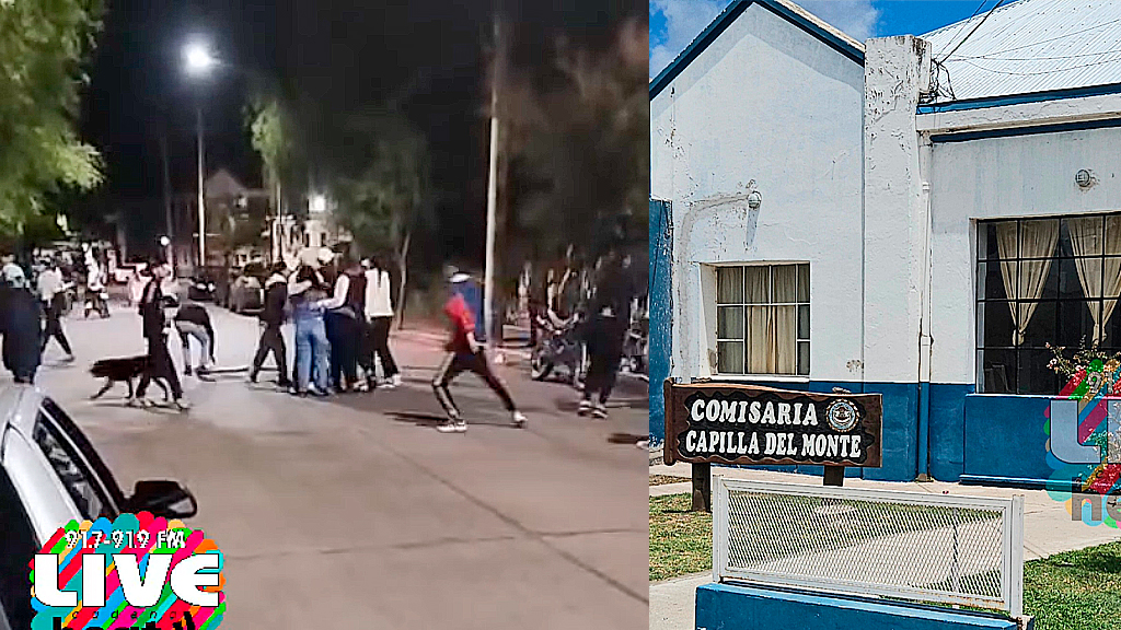Capilla del Monte: atacan a pedrada la comisaría tras una pelea callejera