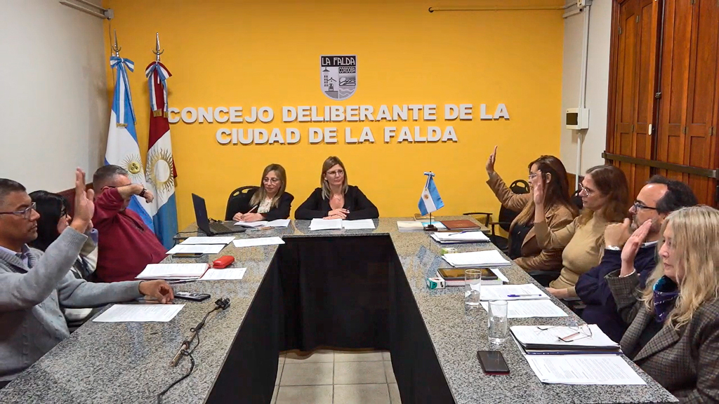 Primera sesión del nuevo Concejo Deliberante de La Falda