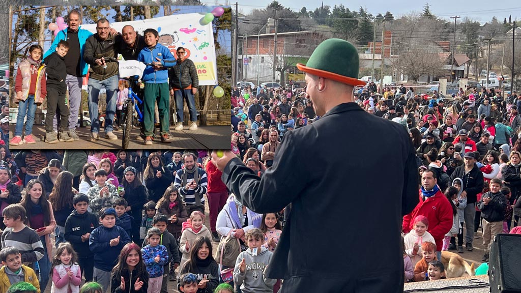 Multitudinario festejo del día del niño en Villa Giardino