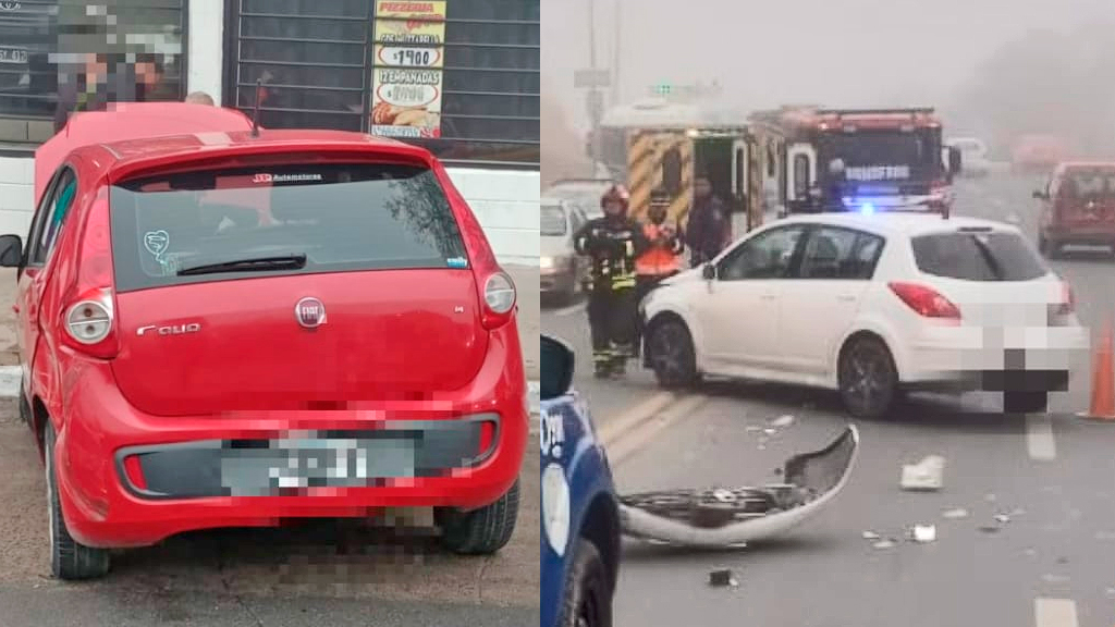 Valle Hermoso: Choque con heridos en Ruta 38 y Los Granaderos 