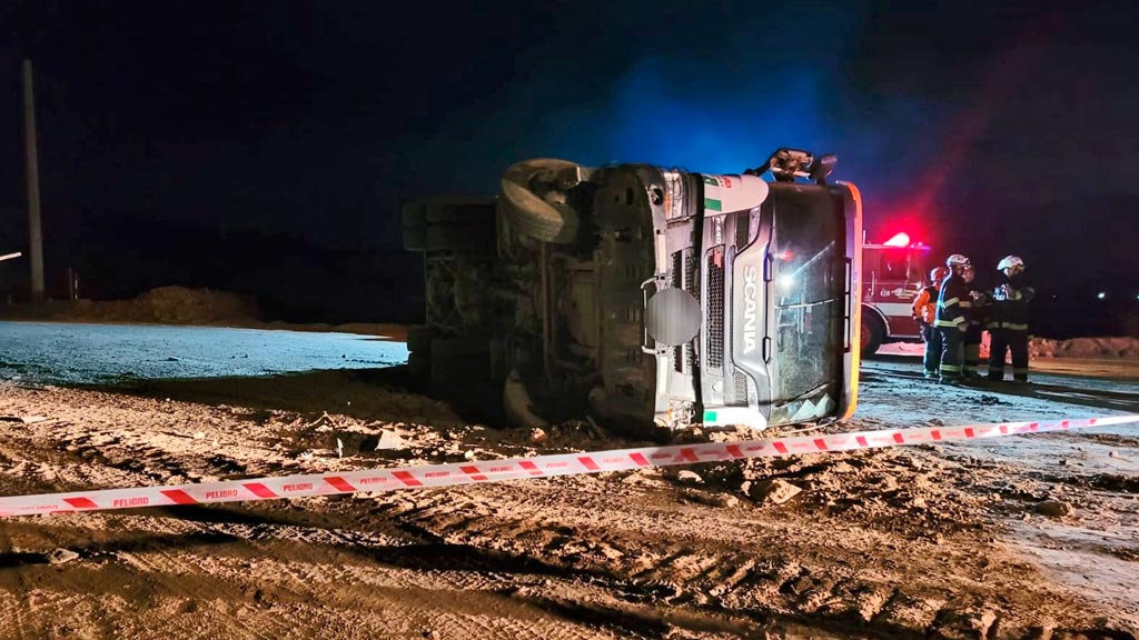 Camionero pierde su vida en accidente en obra de la autovía