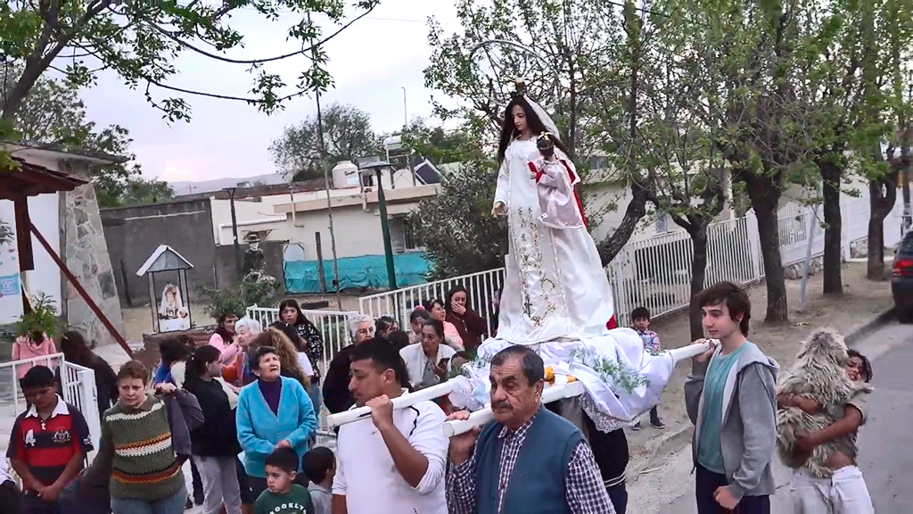 Patronales en barrio Alto del Gigante en La Falda