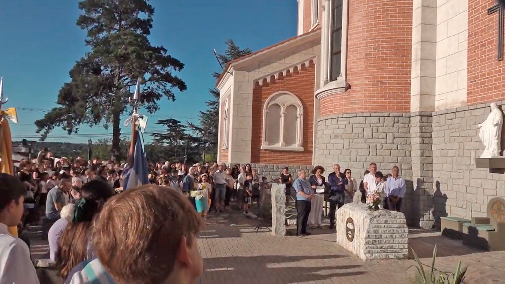 Patronales La Falda: procesión, misa e inauguración de oratorio