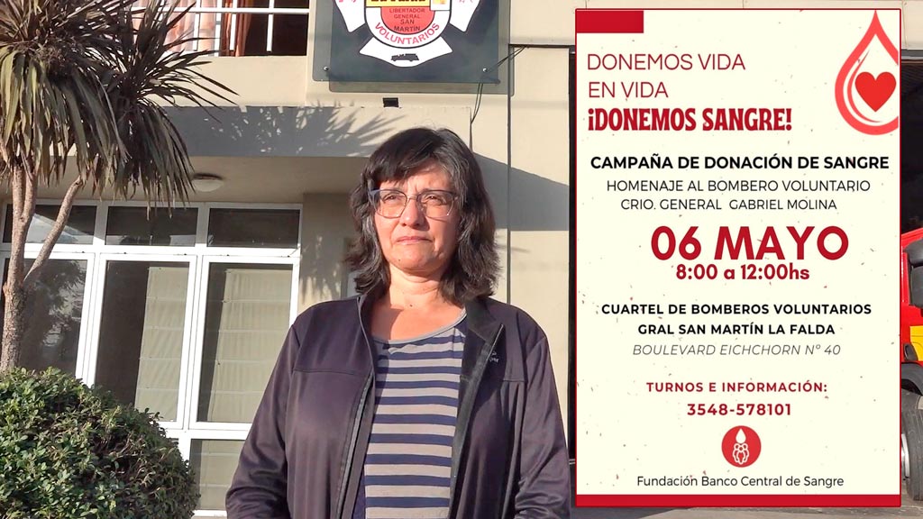 Banco de sangre: campaña para bomberos voluntarios faldenses