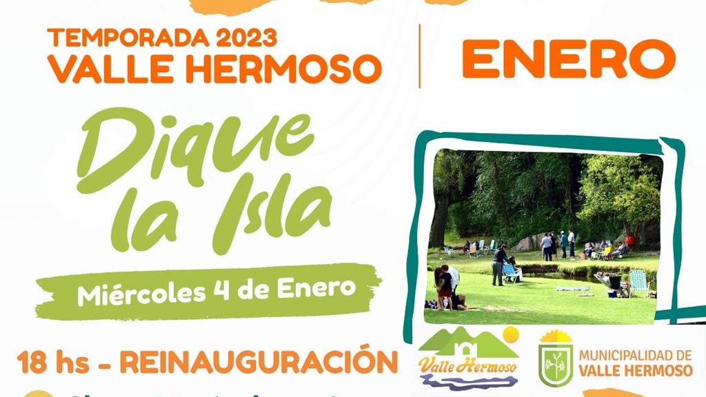 Reinauguran balneario municipal Dique La Isla