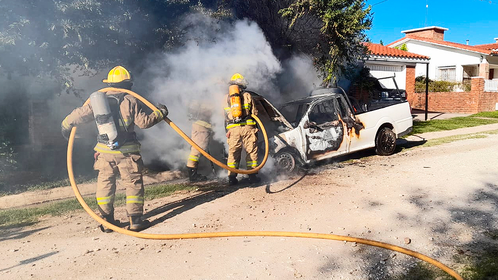 Mañana accidentada vial en la ciudad de La Falda