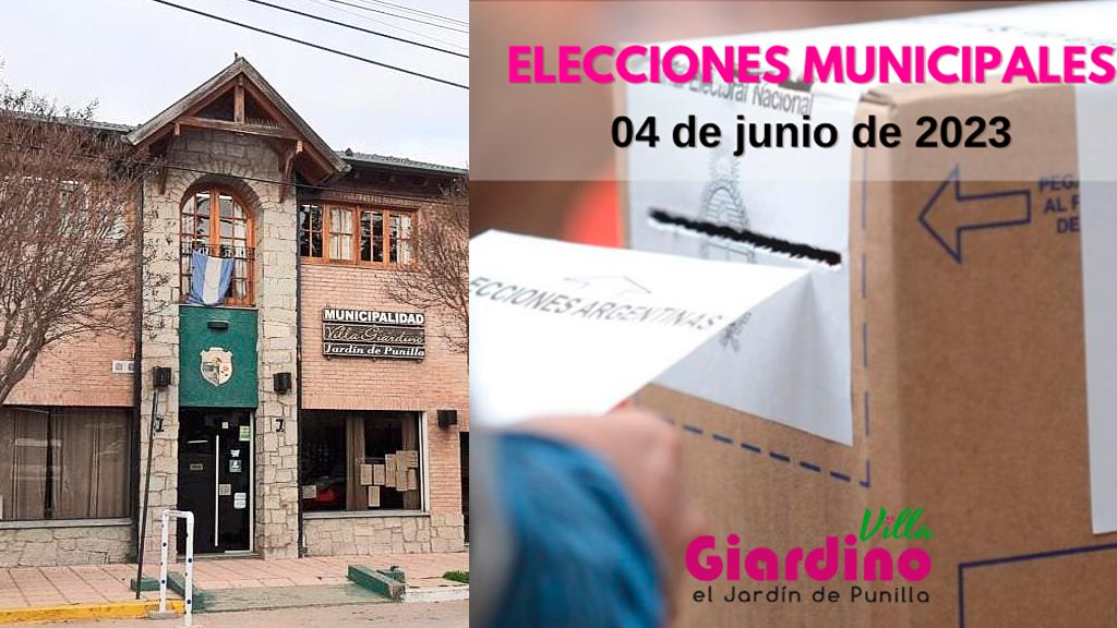 Villa Giardino: elecciones municipales el  04 de junio