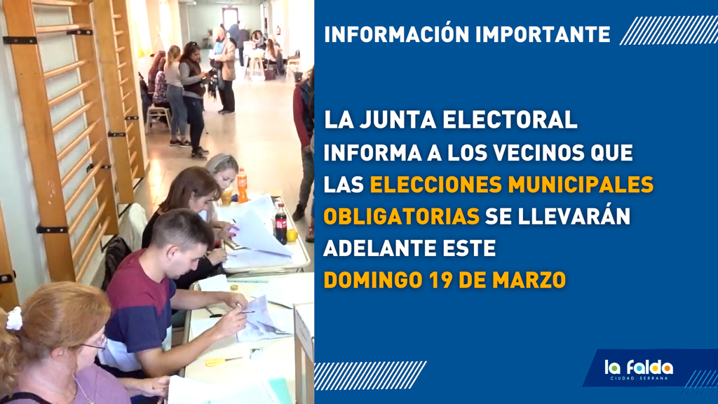 Consejos cívicos y geolocalización para elecciones de La Falda