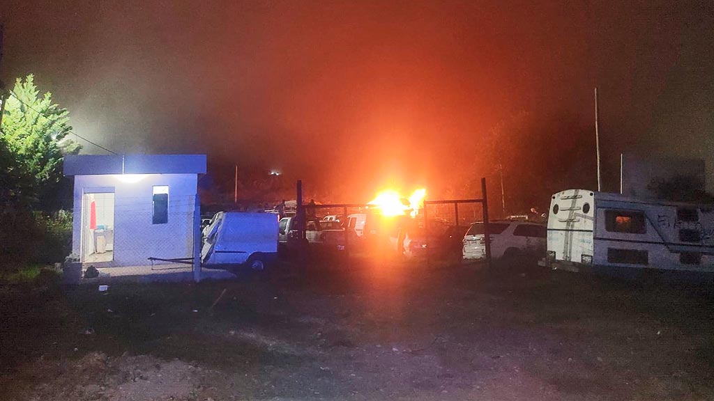 La Falda: incertidumbre por 15 coches incendiados en depósito judicial 