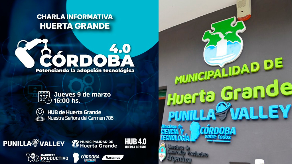 Charla sobre adopción tecnológica empresarial en Huerta Grande