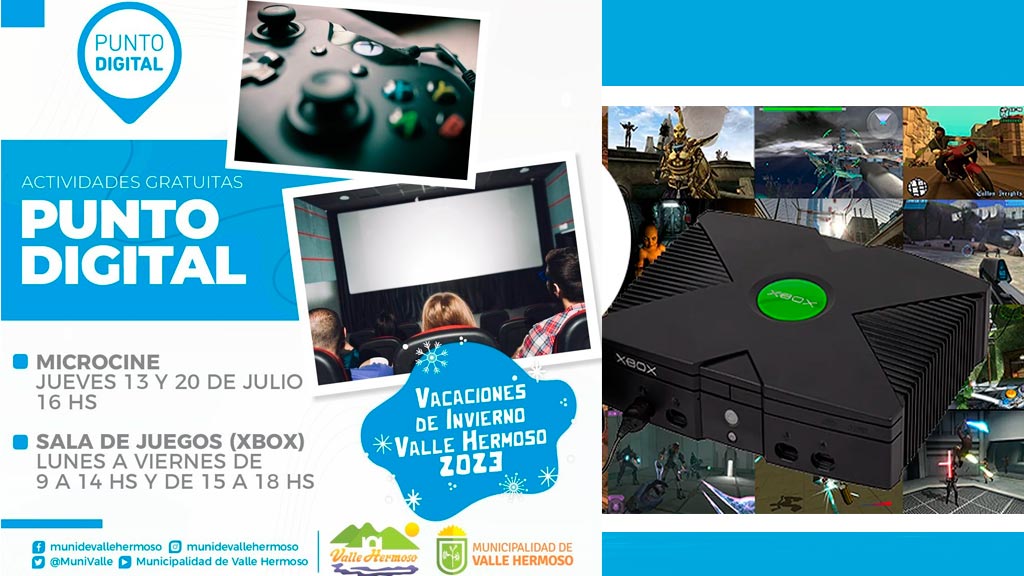 Valle Hermoso: actividades en vacaciones en el Punto Digital