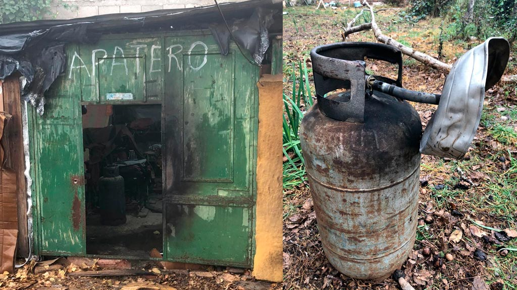 Intervención sin heridos de Bomberos en una zapatería de La Cumbre 