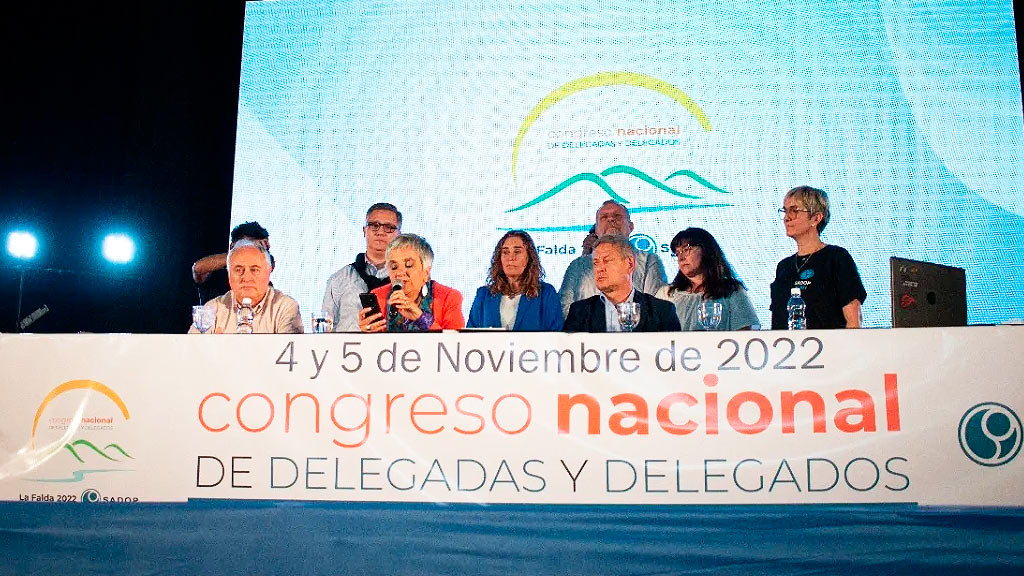 Congreso Nacional de delegados del SADOP en La Falda