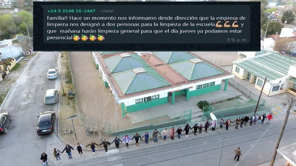 Fin del conflicto luego del abrazo solidario de la Aeronáutica Argentina