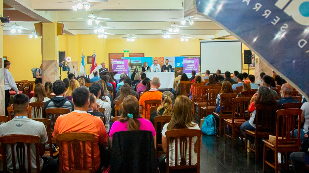 Comienzo del congreso nacional de Educación Física en La Falda
