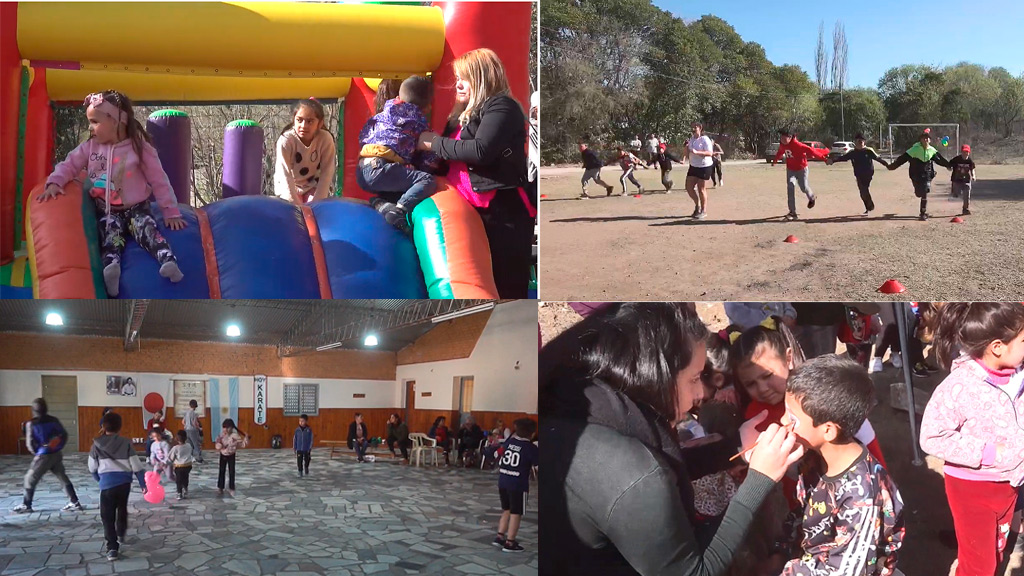 Infancias: barrios de Valle Hermoso pudieron tener sus fiestas  