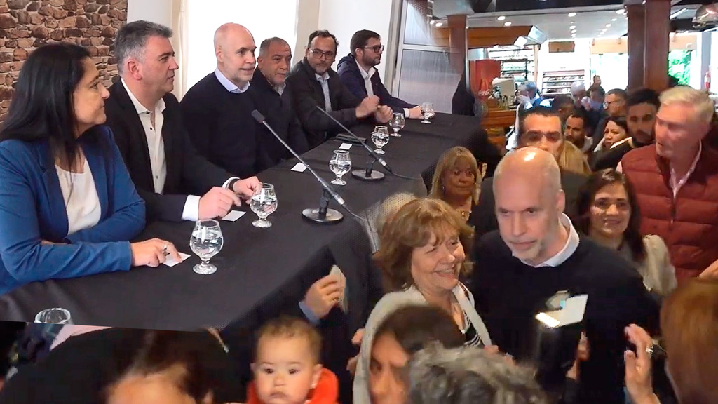 Visita de Horacio Larreta a La Falda