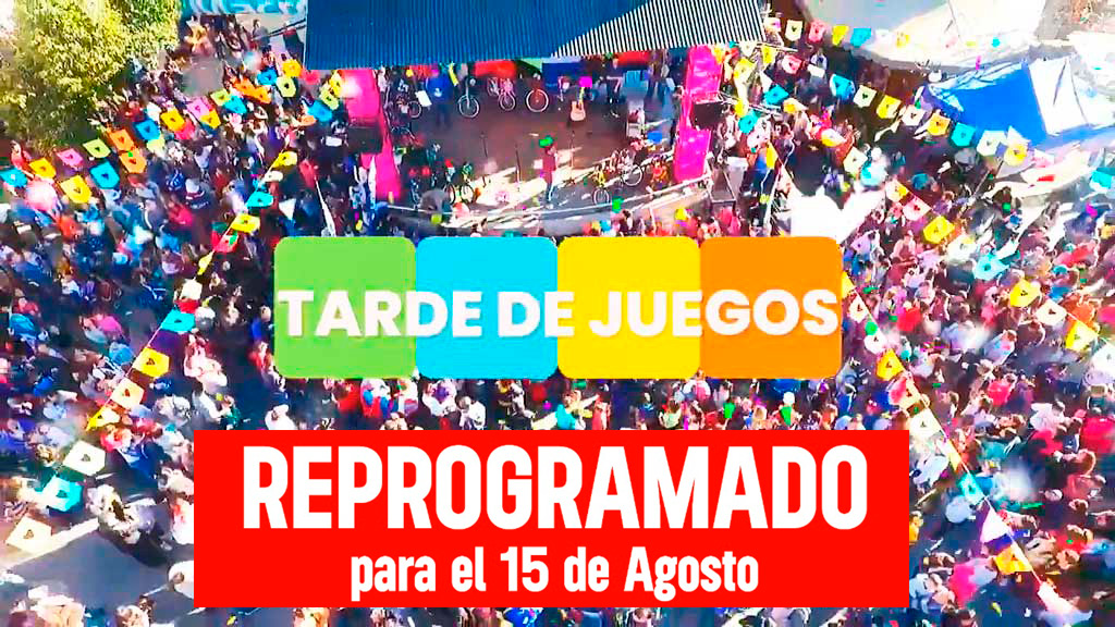 La Falda; se reprogramó el festejo de Tarde de Juegos