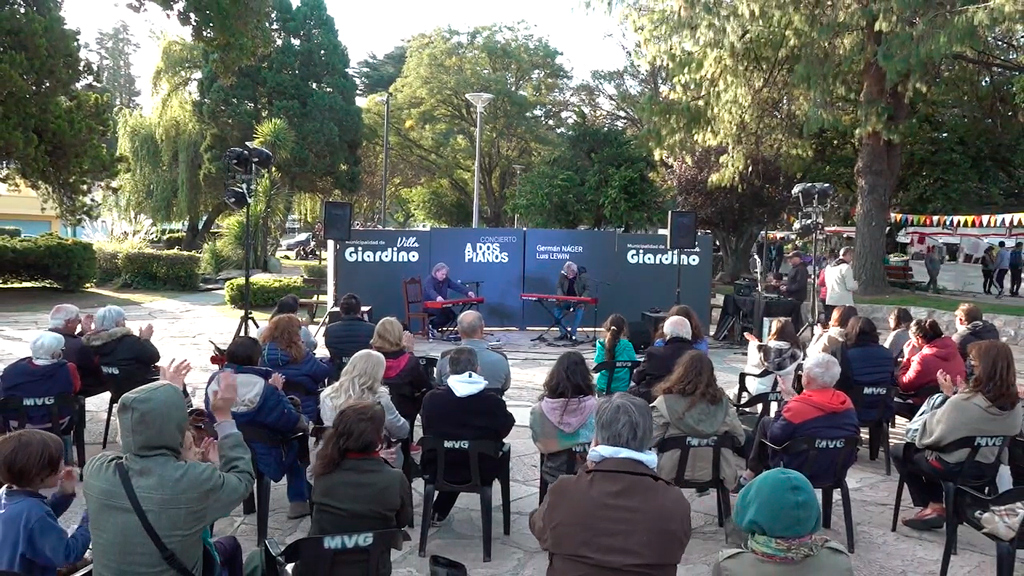 Sublime concierto a dos pianos: Nager y Lewin en Villa Giardino