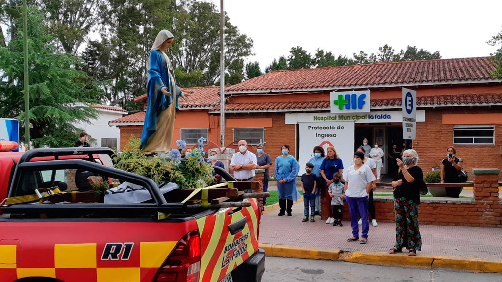 La Falda: recorrido y misa patronal con advocación a la Virgen Maria