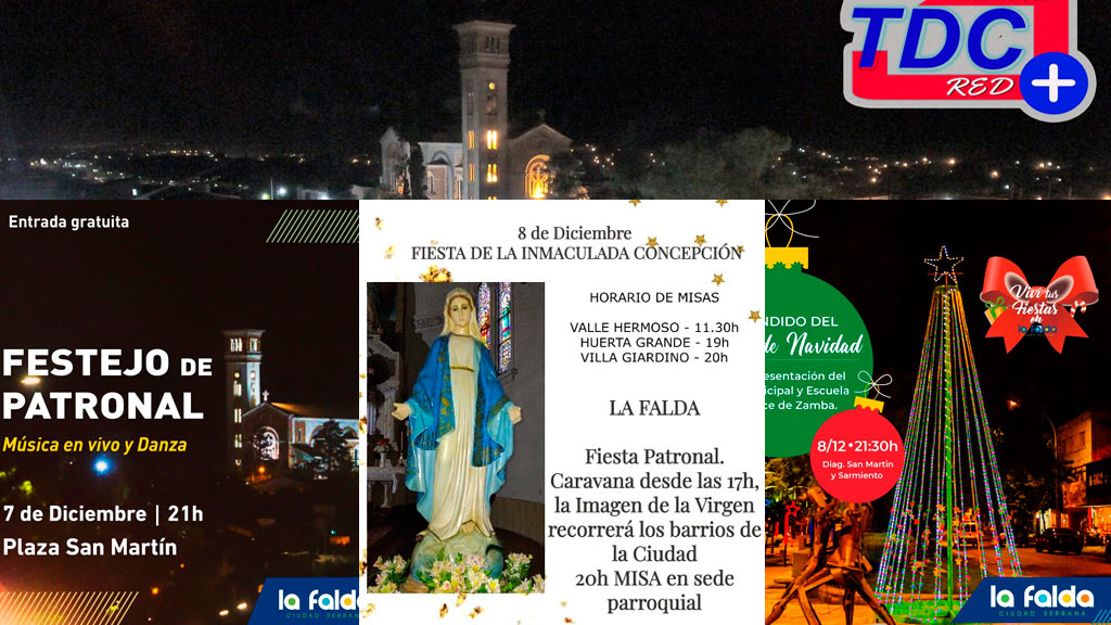 Cronograma del festejo Patronal en La Falda