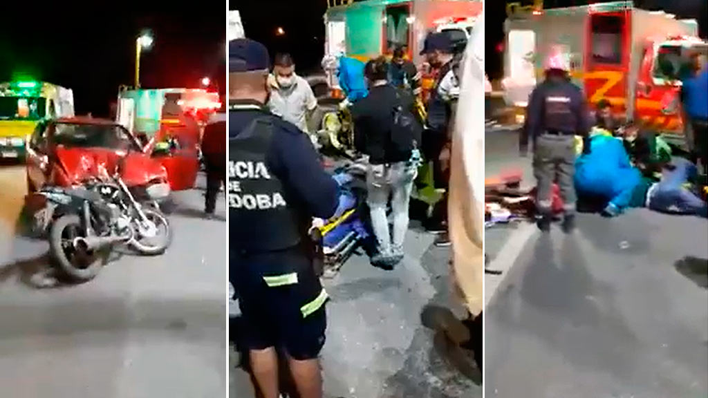 Accidente en ingreso a los Quimbaletes de Villa Giardino