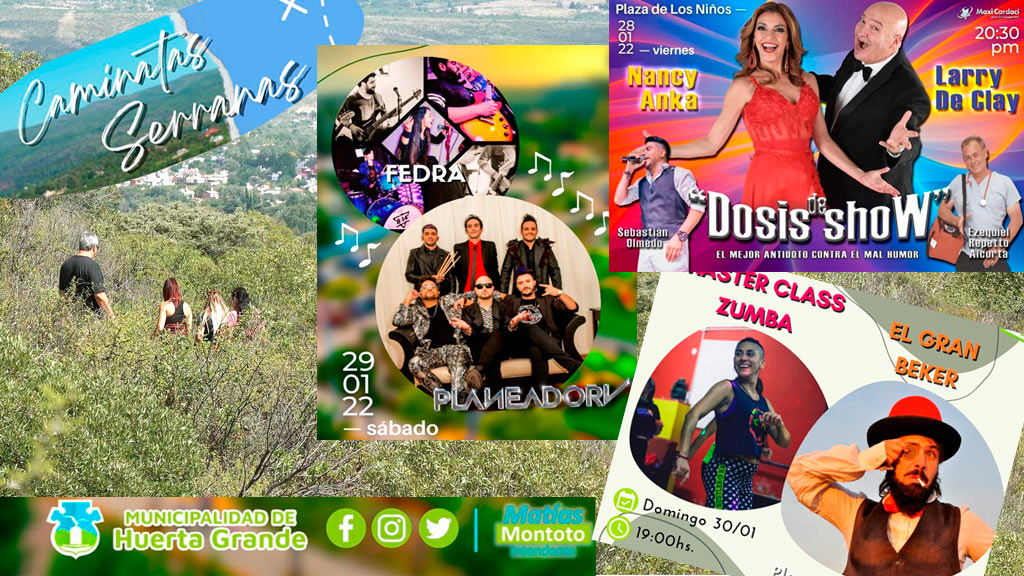 Propuestas para el fin de semana en Huerta Grande