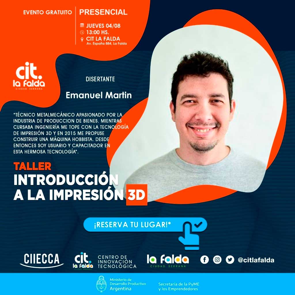 La Falda: taller Introducción a la Impresión 3D