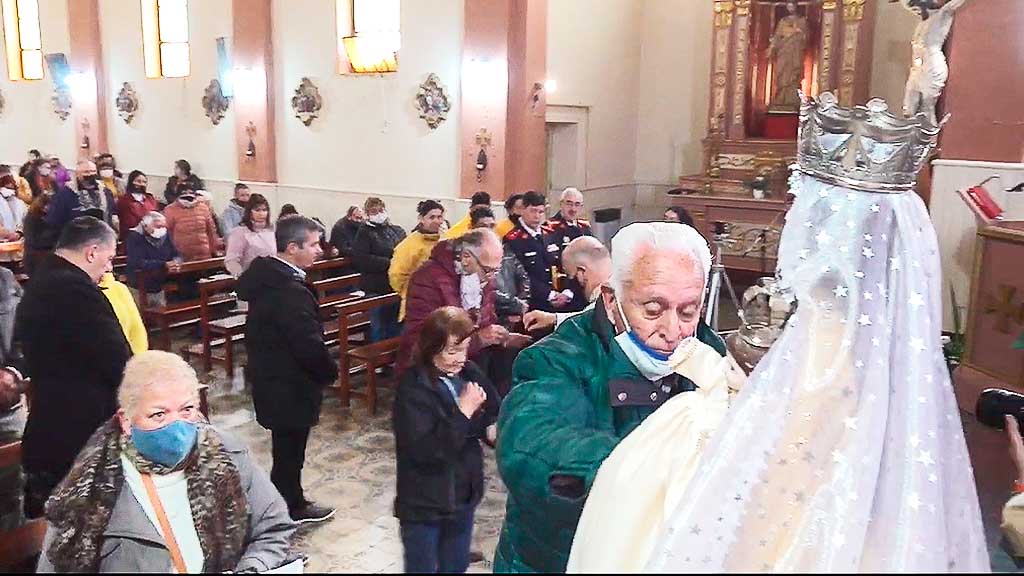 Huerta Grande: misa en honor a Nuestra Sra del Carmen 